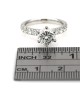 GIA Certified Round Brillinat Cut Diamond Solitaire Engagment Ring in 18KW
